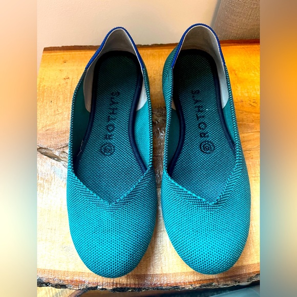 Teal Rothy’s ballet flats (size 7) - Picture 1 of 5